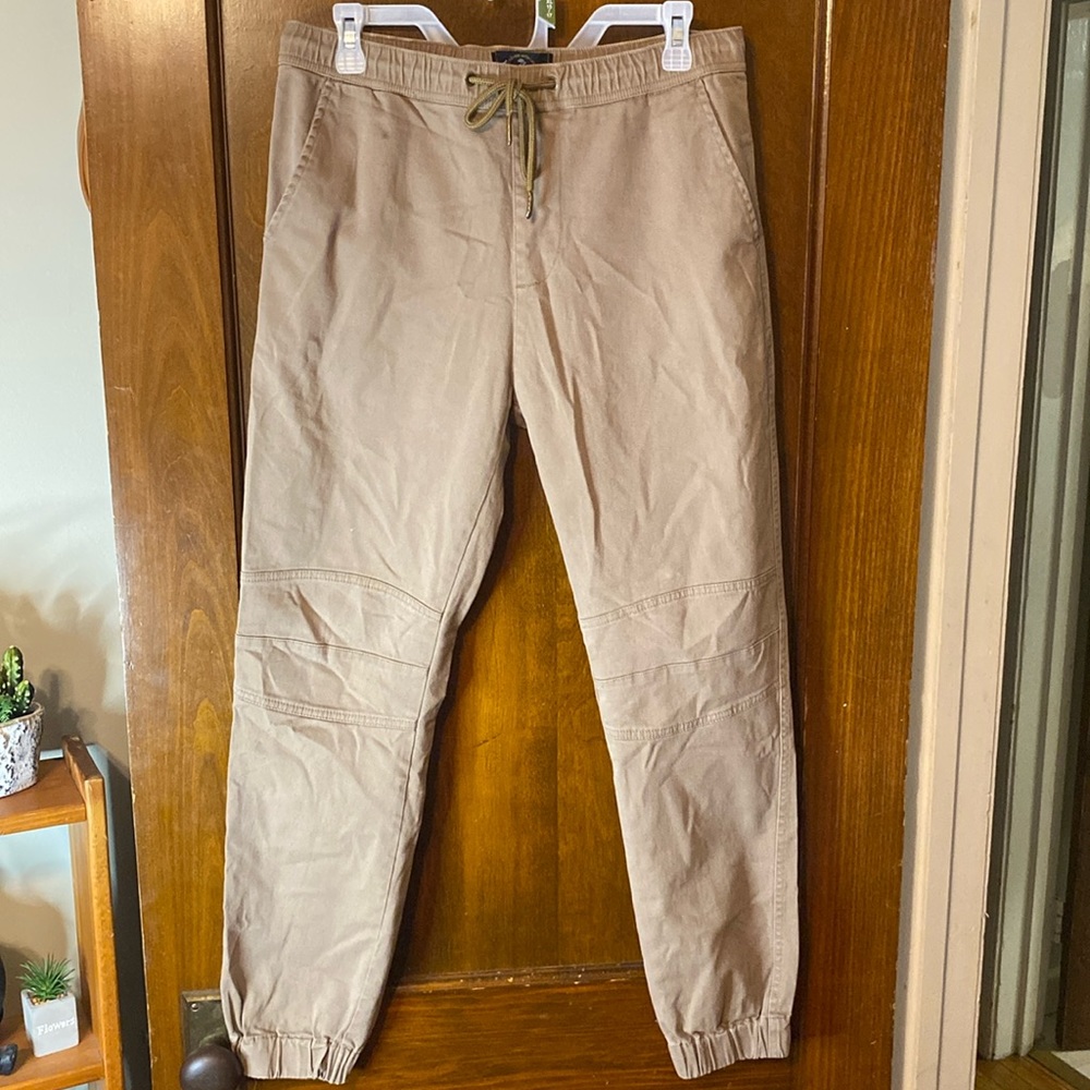 ACROSS THE POND TAN STRETCHY PANTS!